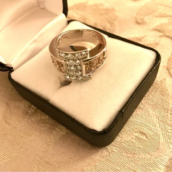 925 Sterling Silver Pink and Clear 925 Ring 🤩 - Picture 9 of 9